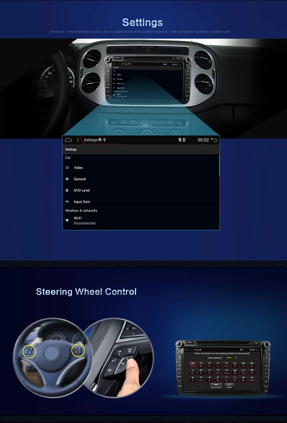 Bosion Android 9,0 Автомобильный мультимедийный плеер gps 2 Din автомобильный DVD для Volkswagen/POLO/PASSAT b6/golf/Skoda/SEAT/LEON gps PX6 4 Гб 64 ГБ