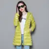 0-10℃ Winter Jackets Women White Duck Down Long Coat Female Hooded Quilted Parkas Ultra Light Portable Down Coats for Women 3