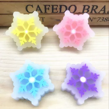 

1Pcs New Crystal Christmas Transparent Eraser Snowflake Color Creative Cute Eraser Stationery New Arrival Hot Sell
