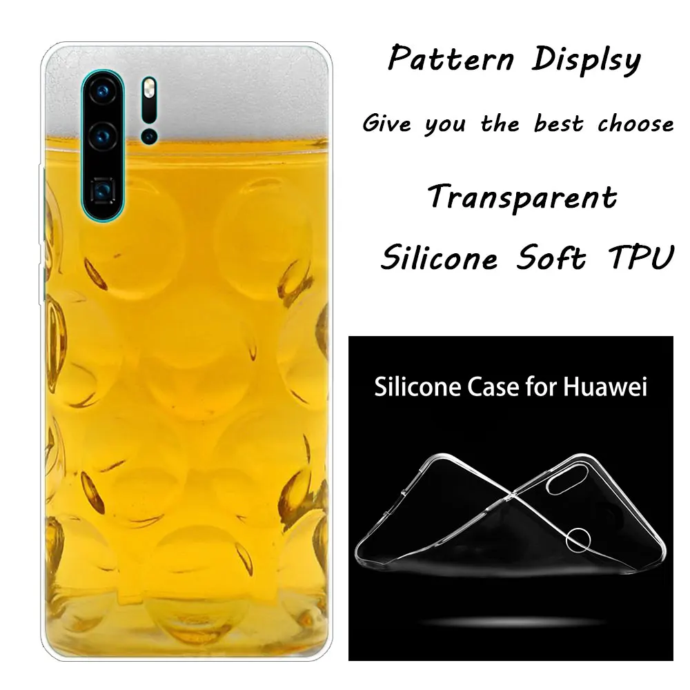 Силиконовый чехол для десерта, шоколада, пивного сыра для huawei NOVA 3 3i 5 5i P20 P30 Pro P9 P10 P8 Lite P Smart Z Plus - Цвет: 010