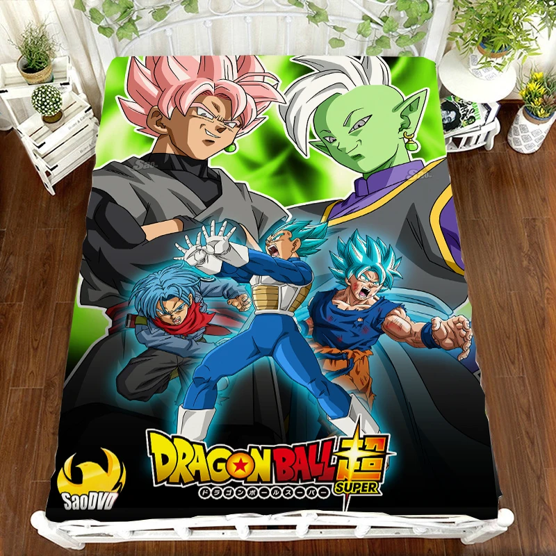 DRAGON BALL Z Аниме Печать простыня Vegeta Сон Гоку Zetto покрывало детская комната Простыня Постельное белье(без наволочки