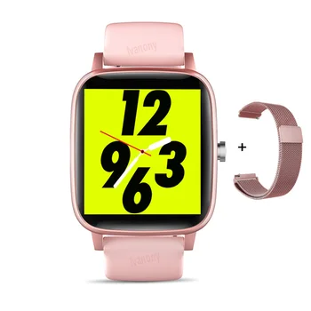 

Smart Watch 2020 T98 Smartwatch Fitness Tracker Body Temperature Blood Pressure Oxygen Sleep Monitor for IOS Android VS P68 P70