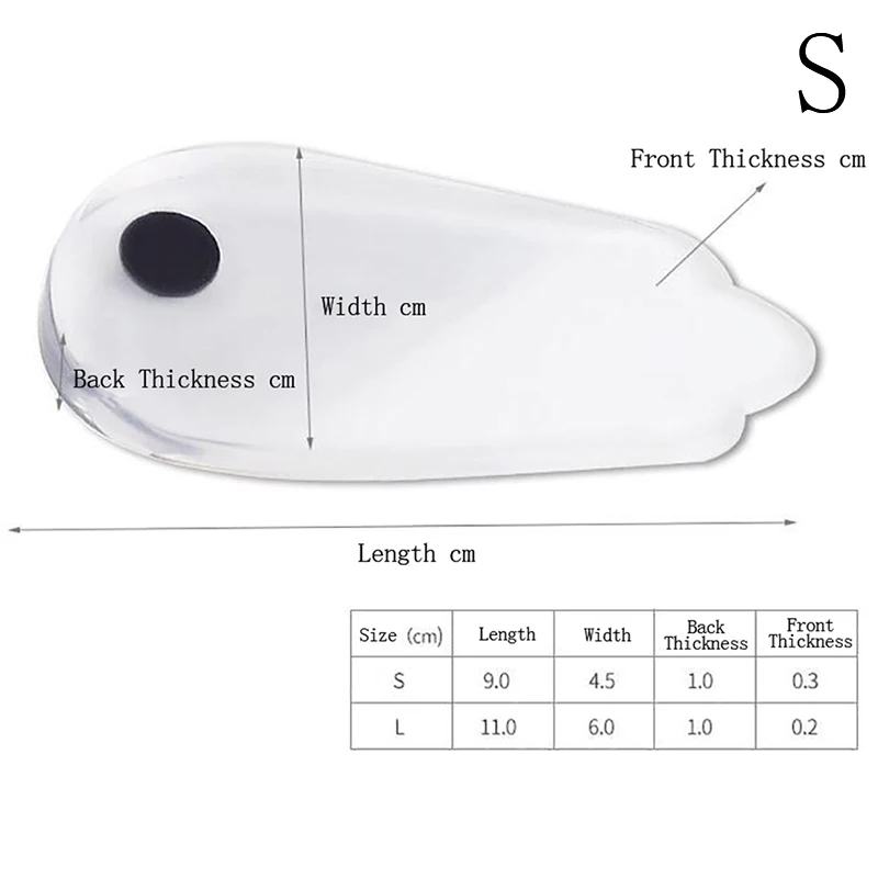 1 Pair S/L Size Magnetic Massage Insole Shoe Gel Pad Therapy Arch Pad Flatfoot Arch Support Cushion Foot Care Shoe Insert