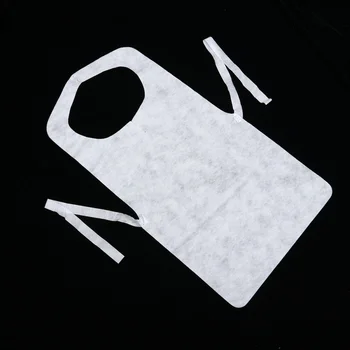 

20pcs Kitchen Cloth Protector Disposable Nonwovens Apron Thickened Sleeveless Apron for Home Cooker 73x40cm (White)