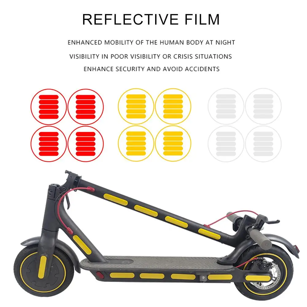 autocollant réfléchissant trottinette électrique visibilité sécurité