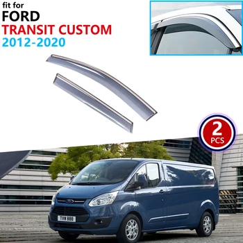 

for Ford Transit Tourneo Custom 2012~2020 Window Visor Vent Awnings Rain Guard Deflector Cover Accessories 2013 2014 2015 2016