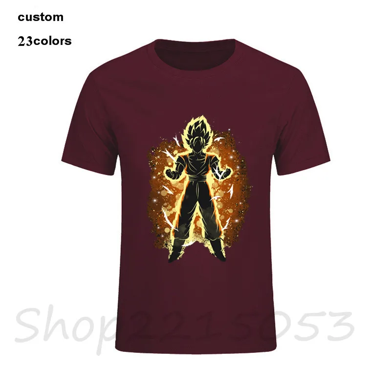 2019 streetwear The superman Saiyan Dragon Ball Z goku costume Men anime print T-Shirt brand clothes tshirt one piece tv t shirt | Мужская