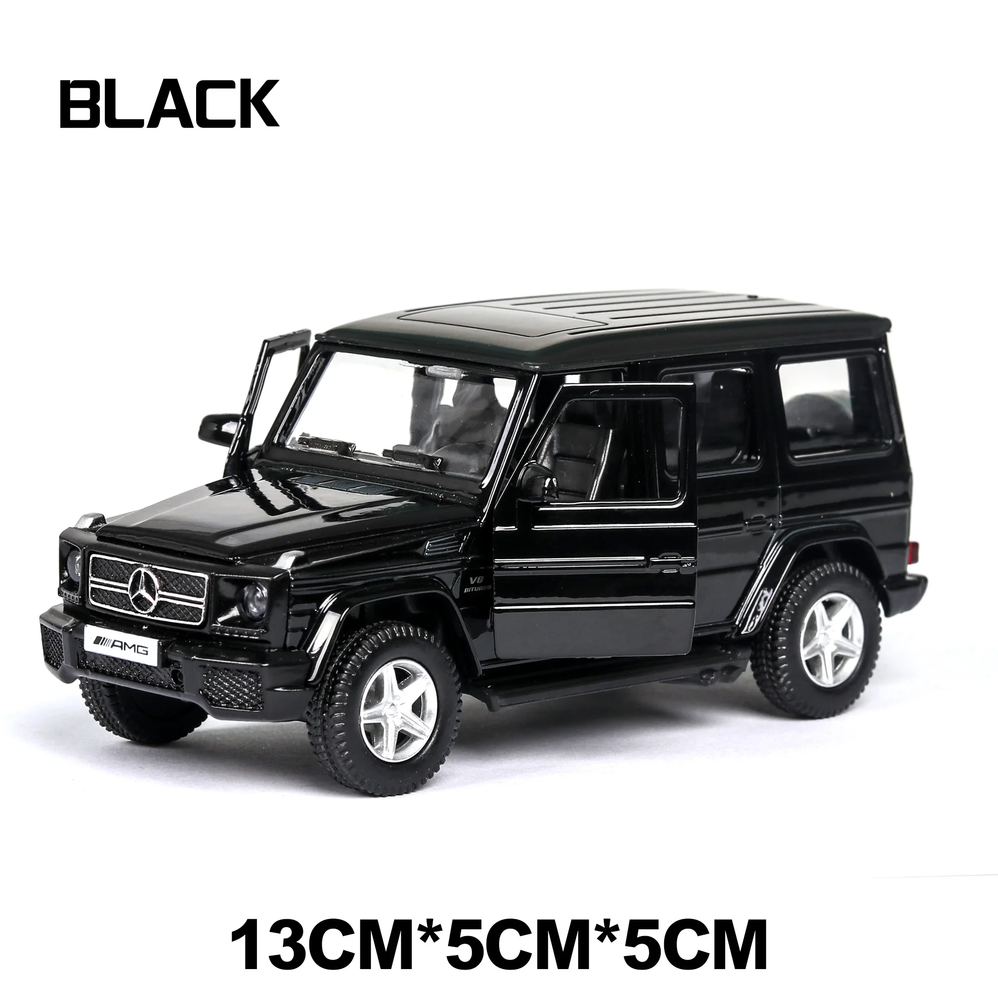 B black no box Литая 1:36 мини Mercedes G63 литая модель внедорожника, детские игрушки, игрушка Томас, автомобиль для детей, для мальчиков, флидер, гоночный трек - Цвет: B black no box