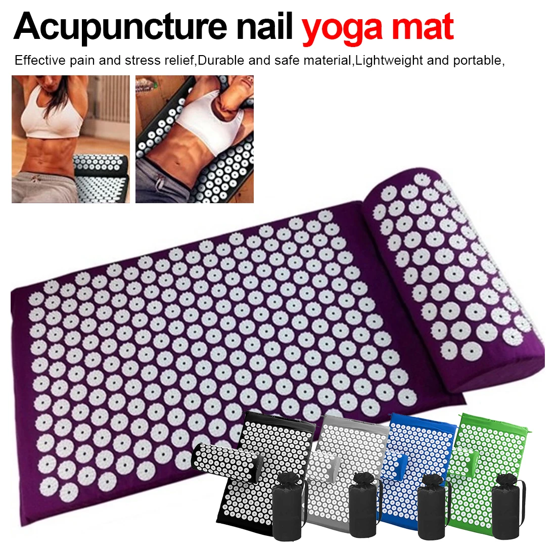 Hot selling Shiatsu cushions relieve pressure acupuncture yoga acupressure massage pads high quality healthy lifestyle massage