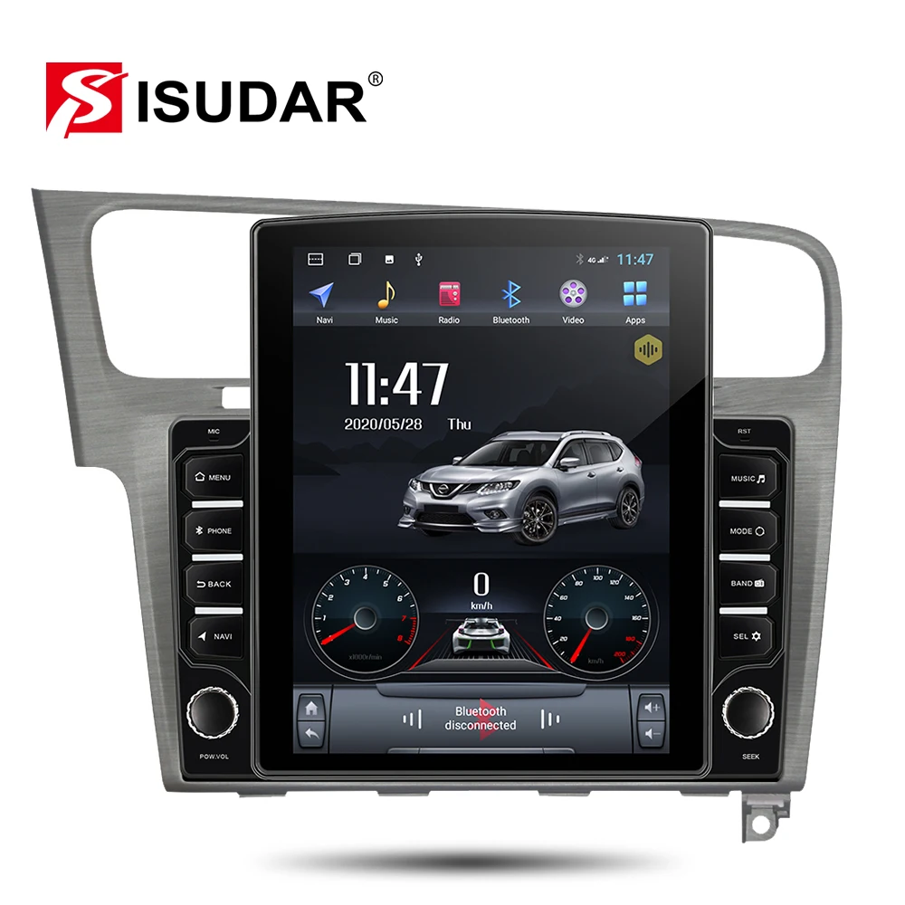 Автомагнитола Isudar H53 4G 1 Din Android для VW/Volkswagen/Golf 7 Автомобильная Мультимедийная