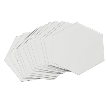 

12pcs 3D Modern Mirror Geometric Hexagon Acrylic Wall Sticker Decor Art Home DIY
