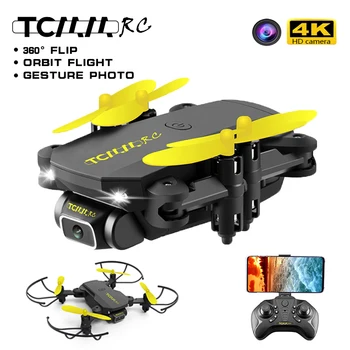 TCMMRC Mini drone 4k profesional wifi dron quadrocopter fpv drone with 4k HD camera RC foldable gps Selfie Drones for mini Toys with an extra battery original zerotech dobby pocket selfie drone fpv with 4k hd camera gps mini rc quadcopter drone