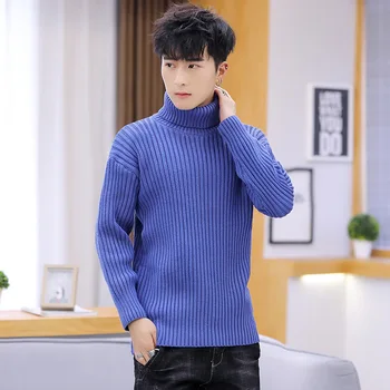 

Pink Black Mens Sweaters Gray Blue New Sleeve Fashion Long Sleeves Leisure Winter Men Sweater Pullovers Turtleneck Casual