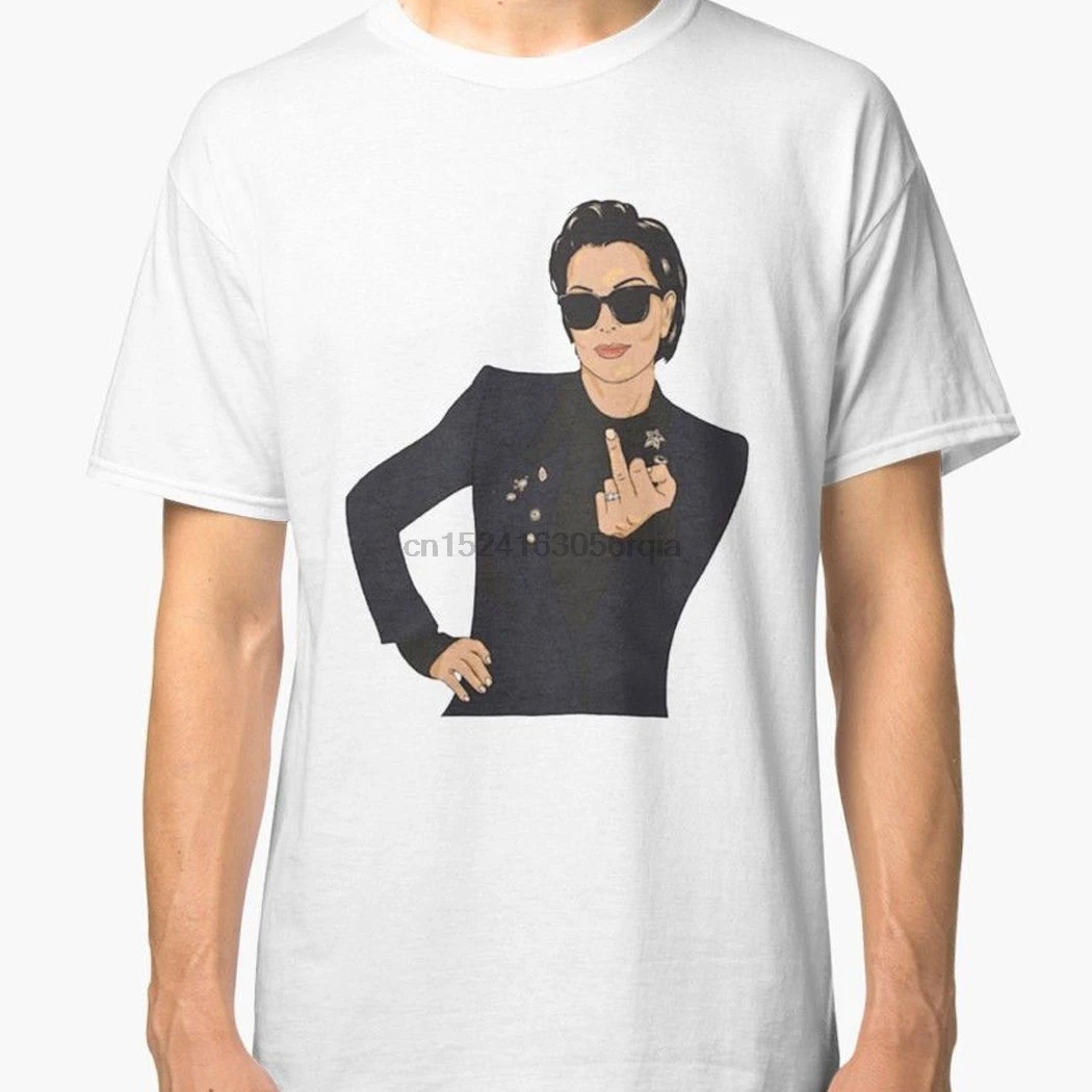Новая мужская футболка KRIS JENNER ATTITUDE белый размер S-2XL 7106134461243 | Мужская одежда
