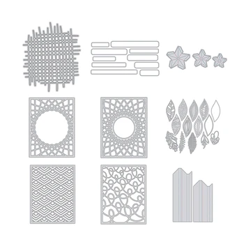 

New 2020 Metal Cutting Dies Scrapbooking For Paper Making Leaf Star Background Embossing Frames Card Craft Sets