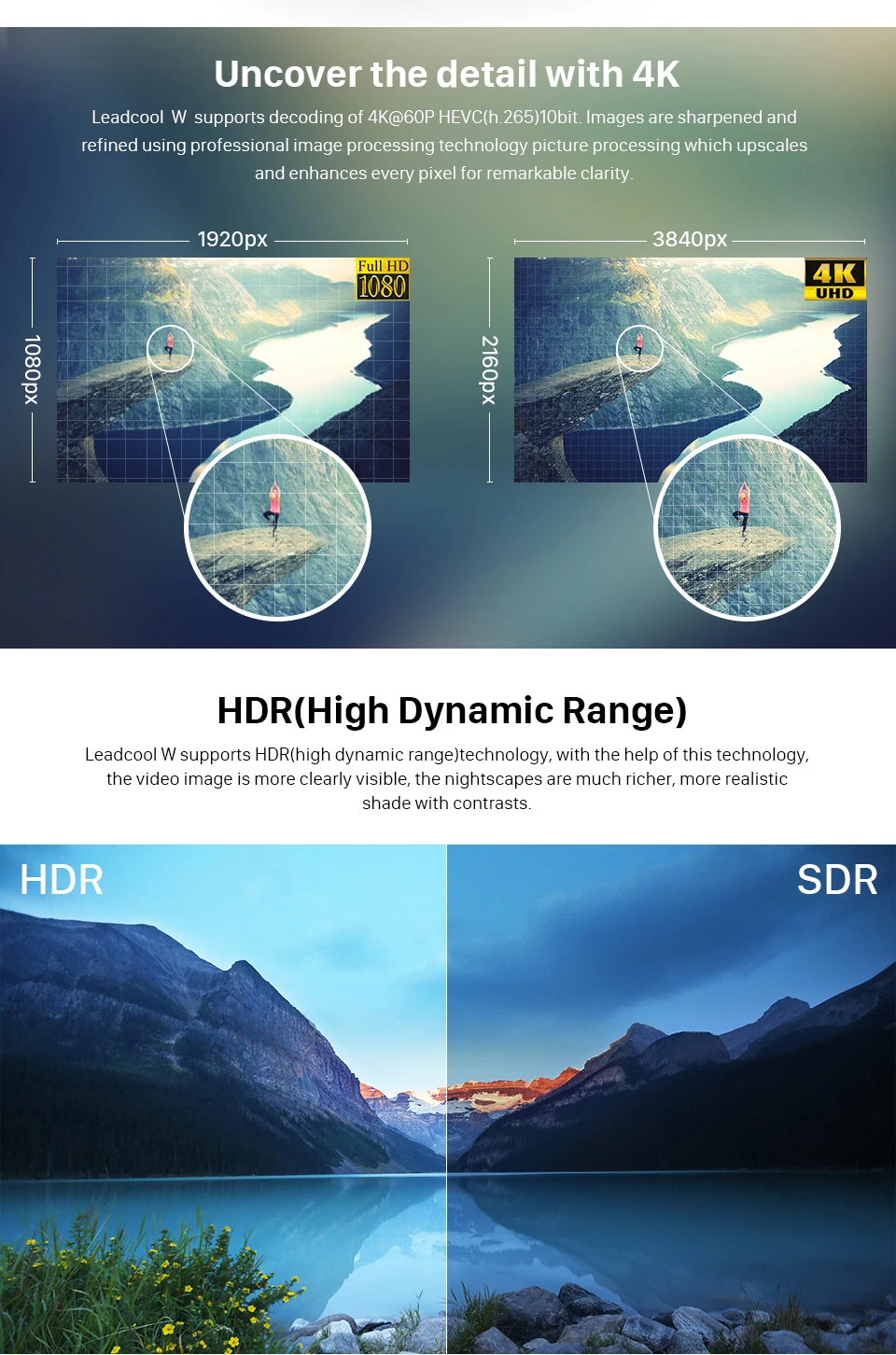Leadcool IP tv Франция Бельгия голландский арабский QHD tv IP tv подписка Android 7,1 1G/8G S905W Алжир арабский Германия французский IP tv
