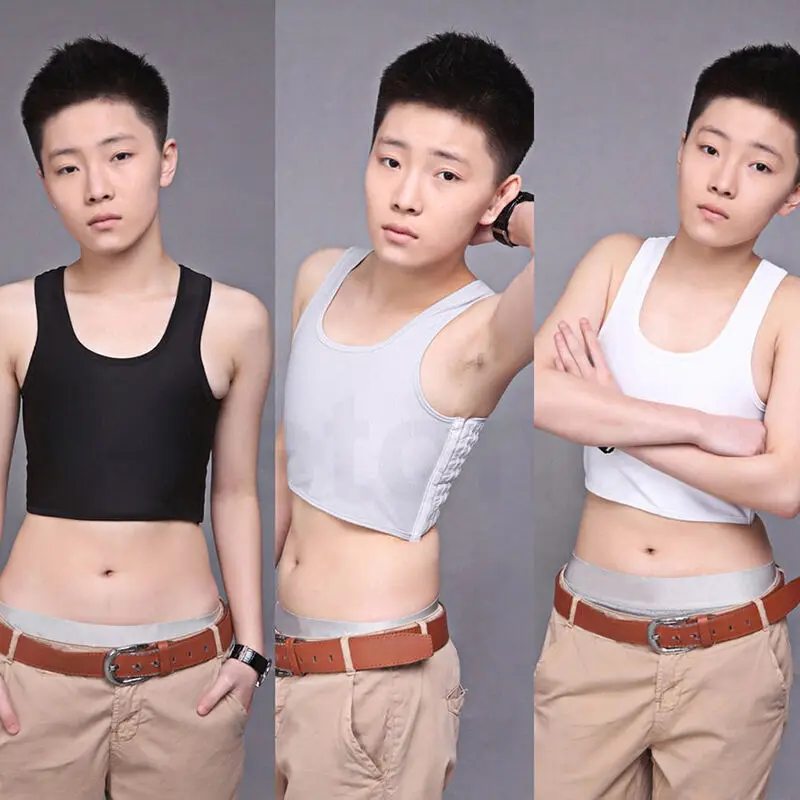 Wrapped Chest Lining Comfortable and Soft Body Shaping Breathable Buckle Short Chest Breast Binder Trans Casual Vest Tops