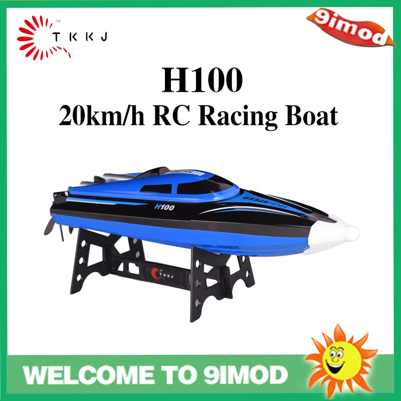

TKKJ High Speed RC Boat H100 1:36 2.4G 4CH 20km/h Racing Remote Control Boat with LCD Screen For Children Toys Kids Gift