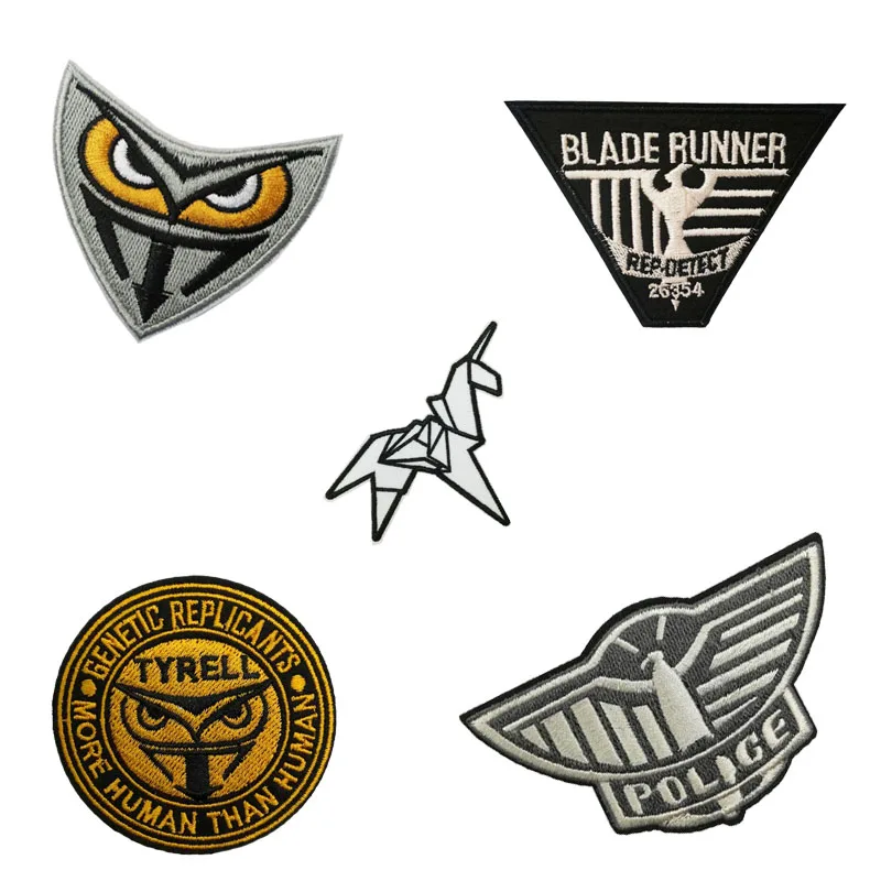 Blade Runner Tyrell Genetic Replicants Owl Uniform Movie TV Iron On Sew On Patch Cosplay Comstume scrapbooking accessories