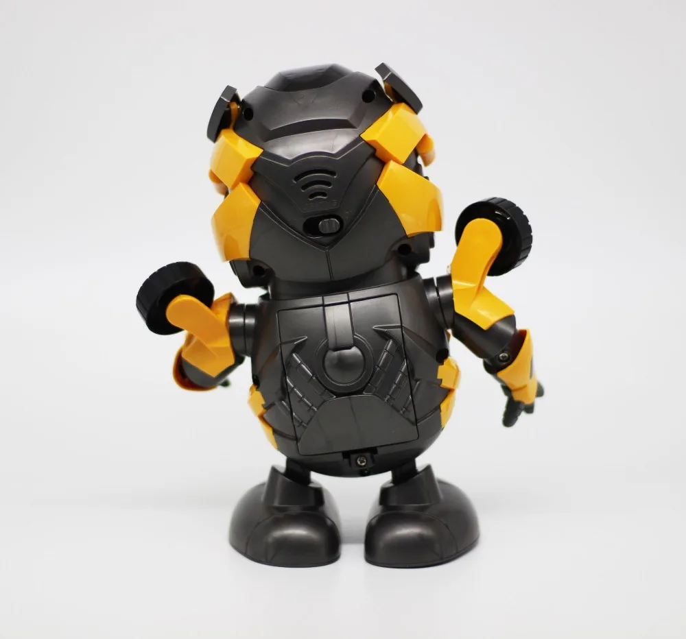 Светодиодный танцующий герой, преобразующий Шмель, музыка, пчела, фонарик, звук, музыка, умный робот, модель, игрушка в подарок