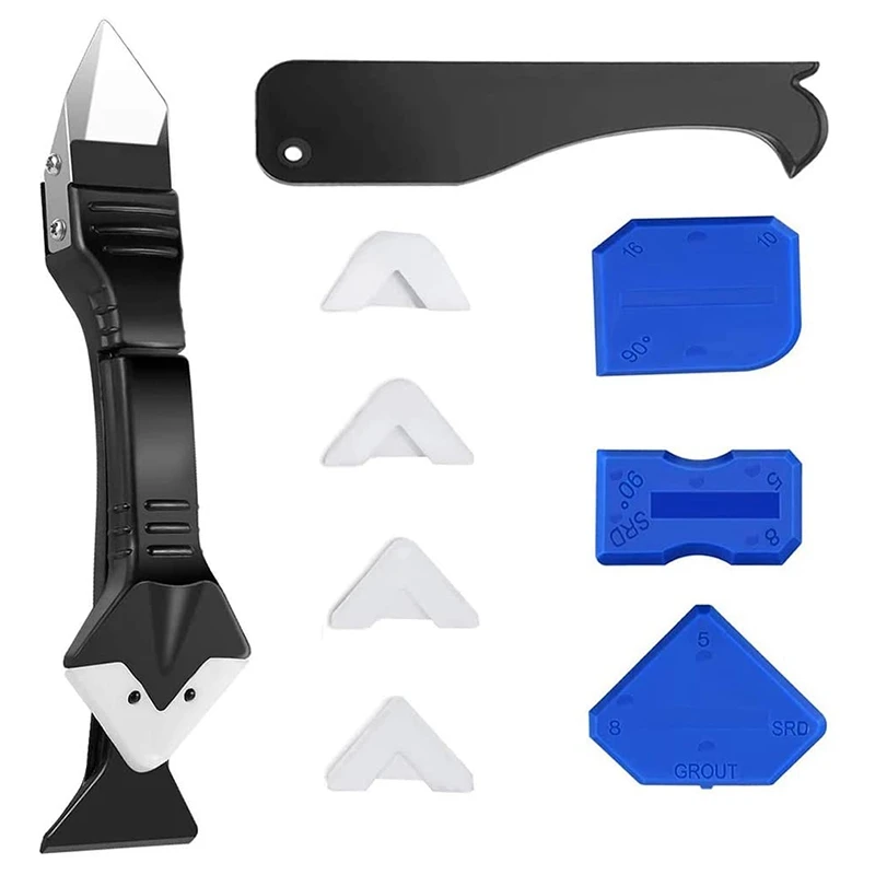 8 Pcs Caulking Tool Nozzle Applicator Finishing 4 In 1 Kit Silicone Removal | Инструменты