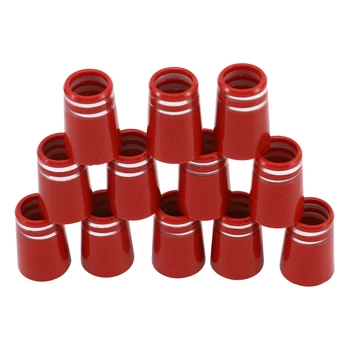 

TOP!-12Pcs Red .355 Golf Irons Shaft Ferrules for Iron Hybrids Taylormade