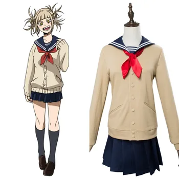 

Boku no Hero Akademia My Hero Academia Cross my body Himiko Toga Cosplay costume Uniform Dress
