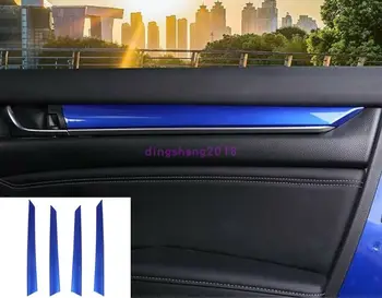 

For Honda Accord 2018-2019 Blue Car Interior Door Stripe Decoration Cover Trim Car modification Car accessories