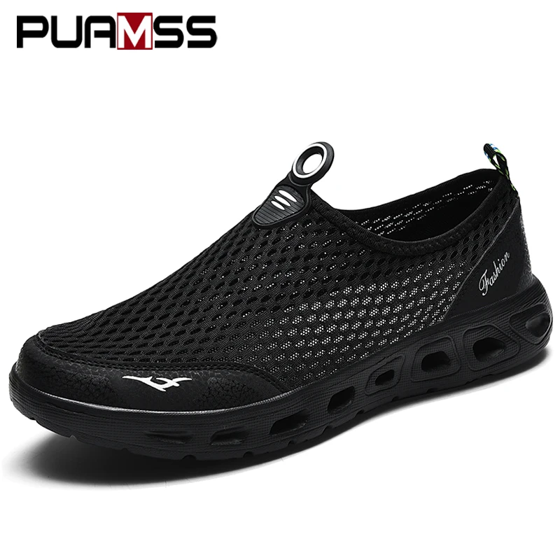 Vendedor Caliente Zapatos deportivos de malla transpirable para hombre, zapatillas de deporte masculinas de estilo informal, sandalias ligeras para verano, novedad, 2020 76E0de8m