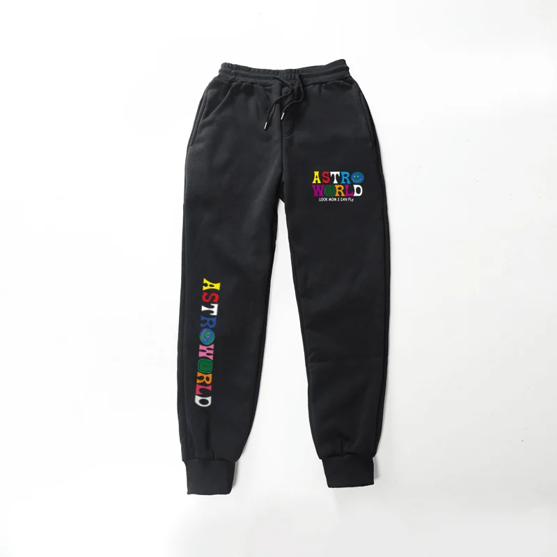 Качественные флисовые брюки Трэвиса Скотта астромира с буквенным принтом для женщин и мужчин, штаны для бега в стиле хип-хоп, уличная одежда, мужские спортивные штаны