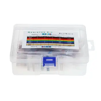 

1460pcs/Lot 73Values*20PCS 1% 1/4w Resistor Pack Set Diy Resistor Ring Ohm) Kit Metal M Film Ohms~1 (10 Use Resistance Colo Y1L8