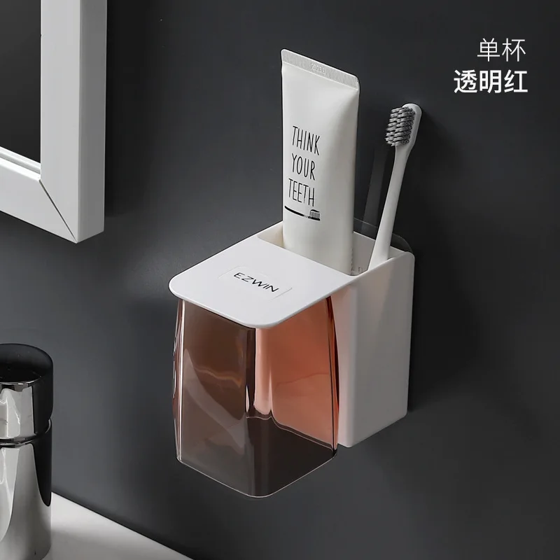 1 Set Magnetic Toothbrush Holder Wall Shaver Shelf Cup Storage Racks Bathroom Toothpaste Organizer