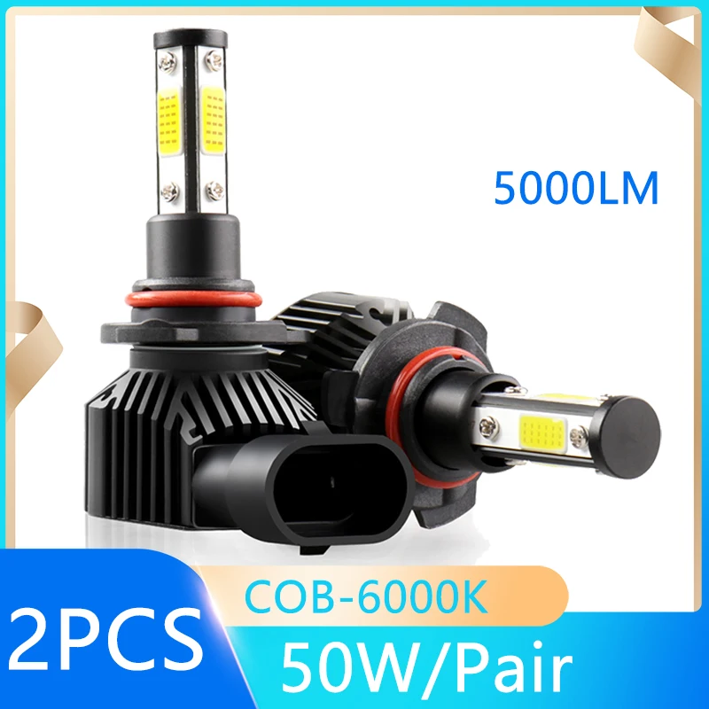 M6 мини H7 светодиодный фар 9005 9006 H11 лампы для автомобильных аксессуаров COB-6000K 5000LM 50