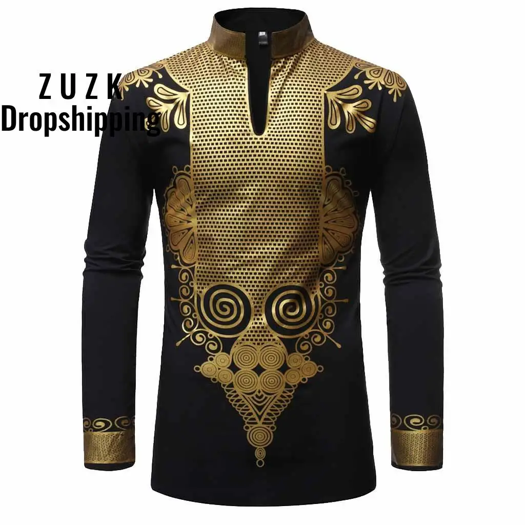 ZUZK long sleeve man shirts Cotton man shirts Fashion tunic men's Slim Fit Printed Muscle Tee shirt Casual Medium length shirt ZUZK long sleeve man shirts Cotton man shirts Fashion tunic men's Slim Fit Printed Muscle Tee shirt Casual Medium length shirt
