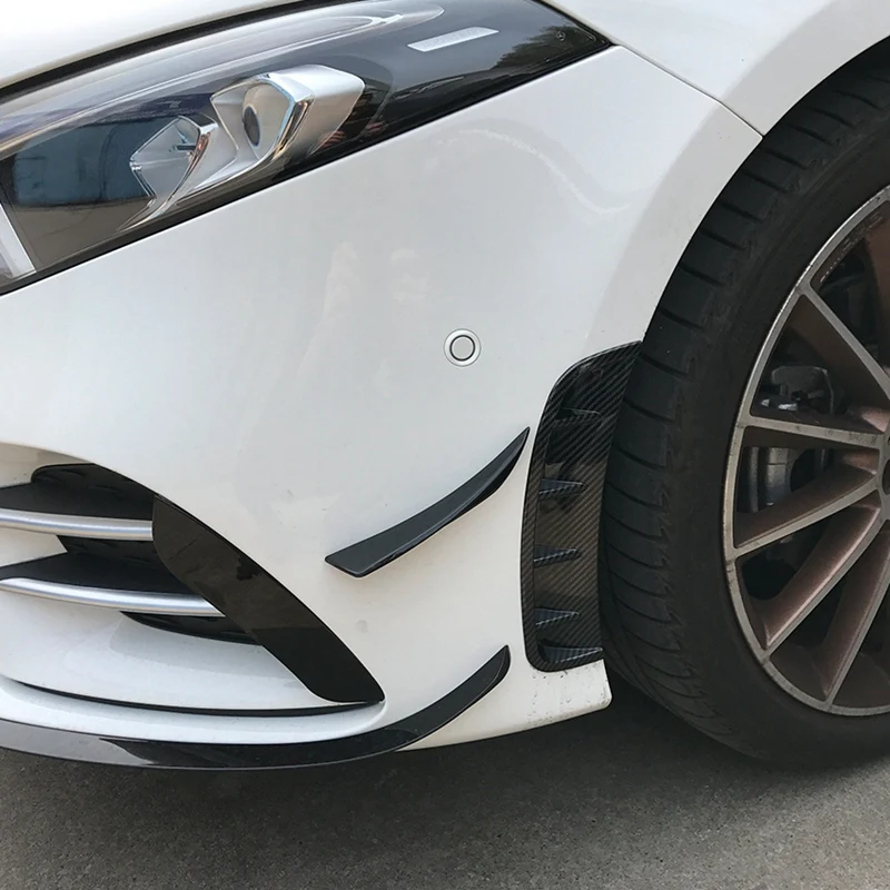Передний бампер воздуха на выходе наклейки Накладка для Mercedes Benz класс W177 A180 A200 A220 A250 спортивные аксессуары автомобиля Стайлинг(Bl