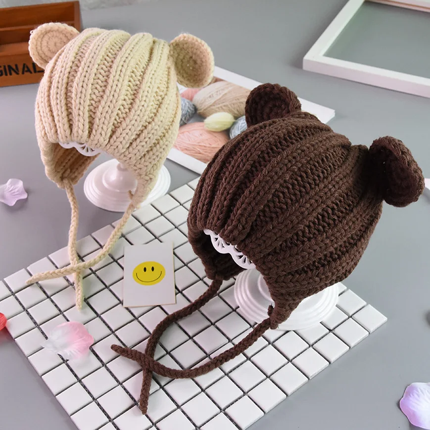 Children Winter Hat Children Winter Hats for Children Infant Knitted Children Hat Photography Props