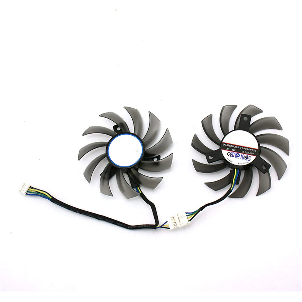 Replacement DC 12V Cooling Fan Video Card Cooler for ASUS DUAL-GTX1050Ti/ DUAL-1050/ DUAL-RX460 Graphics Repair Parts | Электроника