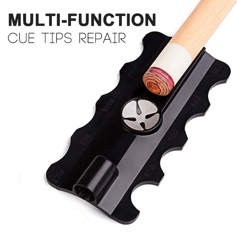 Multi-function Billiard Accessories Pool Cue Tips Repair Tool Snooker Burnisher Shaper Tapper High Practicability Easy To Carry