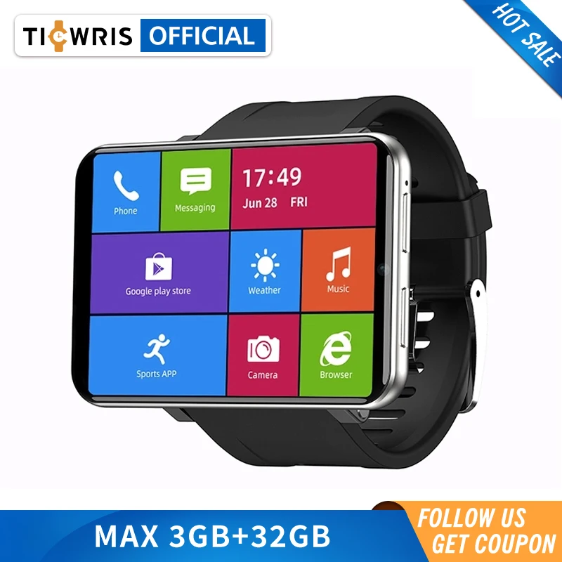 2020 New Ticwris Max 4G Android Watch 2.86 1