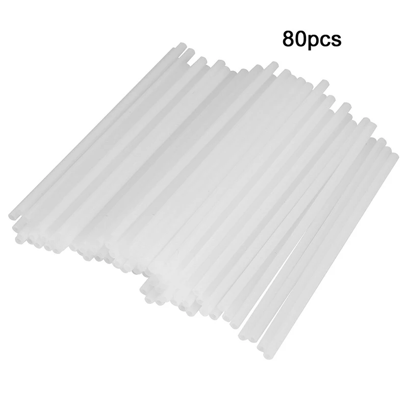 80Pcs Plastic Lollipop Stick Safe White Cake Sucker Sticks For Chocolate Sugar Candy Lollypop DIY Mold Bakeware Tool