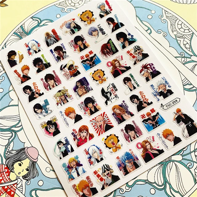 TSC-293 TSC-287 Japanese cartoon anime clown character 3D Back glue Nail Art Stickers Decals Sliders Nail ornament decoration TSC-259
