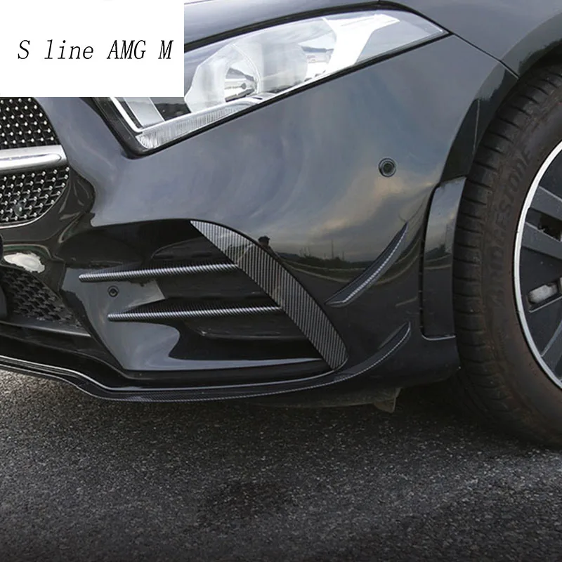 Автомобильный Стайлинг для Mercedes Benz A Class W177 головная противотуманная фара решетка рейки авто фары Чехлы наклейки отделка из углеродного волокна аксессуары