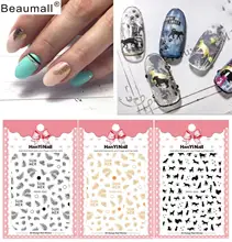 Mode Muster! Nägel Kunst Maniküre Zurück Kleber Aufkleber Dekorationen Design Nagel Aufkleber Für Nägel Tipps Schönheit(China)