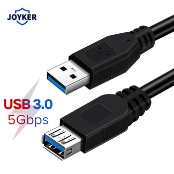 

JOYKER USB Extension Cable Super Speed USB 3.0 Cable Male to Female 0.5/1/3/5m Data Sync USB 3.0 Extender Cord Extension Cable