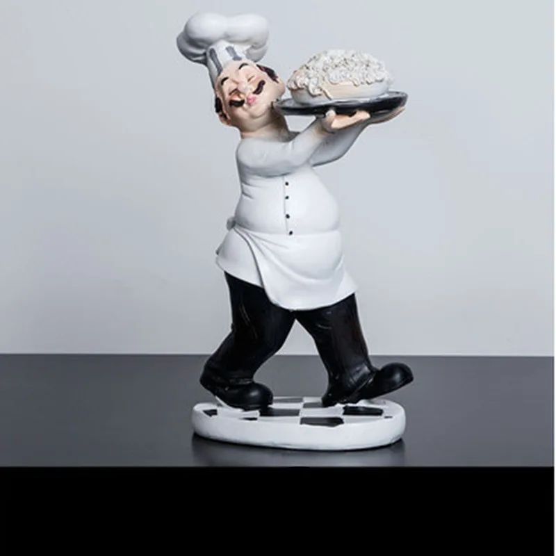 Ретро шеф-повара небольшие украшения изделия из смолы домашний Ресторан пекарня