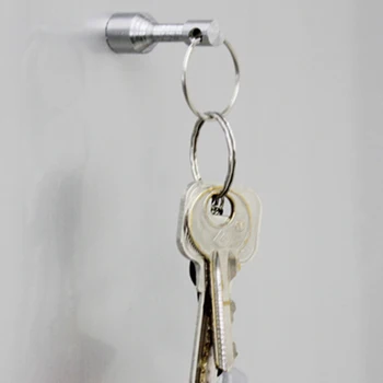 

2 Pcs/Set Strong Magnet Key Holder Pocket Keychain Split Ring Keyrings Gift AIC88