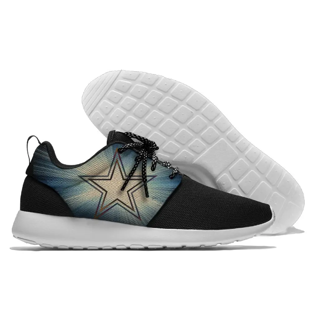 

Mens Running Shoes Dallas Stars Women Fashion Sneakers 2018 Black Shoes for Girls Breathable Lace-Up Unisex Shoes