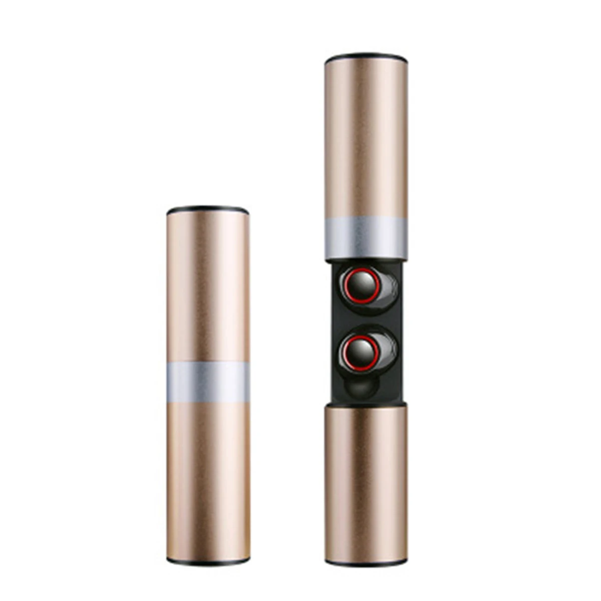 CLAITE S2 TWS беспроводные Bluetooth наушники мини Hi-Fi стерео музыкальные наушники водонепроницаемые спортивные наушники с портативной зарядной коробкой - Цвет: Золотой