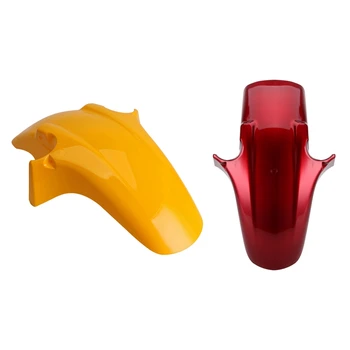 

2pcs Front Fender Mud Splash Guard Mudguards for HONDA CB250F CB600F CB900F CB1300 Hornet 250 600 900 - Red & Yellow