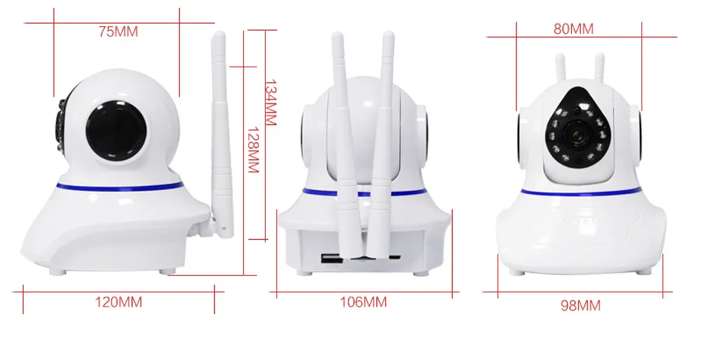 2MP 1080P P2P беспроводная PTZ ip-камера с поддержкой 4G sim-карты